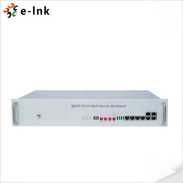 155Mbps 24 E1 Channels SDH Multiservice Access Platform with 1U Chassis and STM-1 SDH Multiplexer