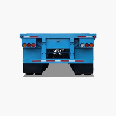                    3 Axles 40FT Flatbed Semi-Trailer with BPW Axle 12t and Mechinical Suspension for Efficient Heavy Cargo Transportation             