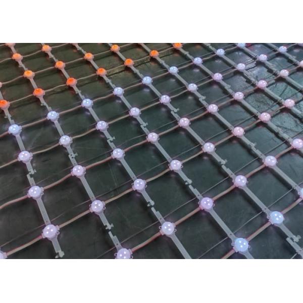 Outdoor IP67 Flexible Scrolling LED Mesh Display Transparent Grid Screen P125 for Media Facade Advertisement