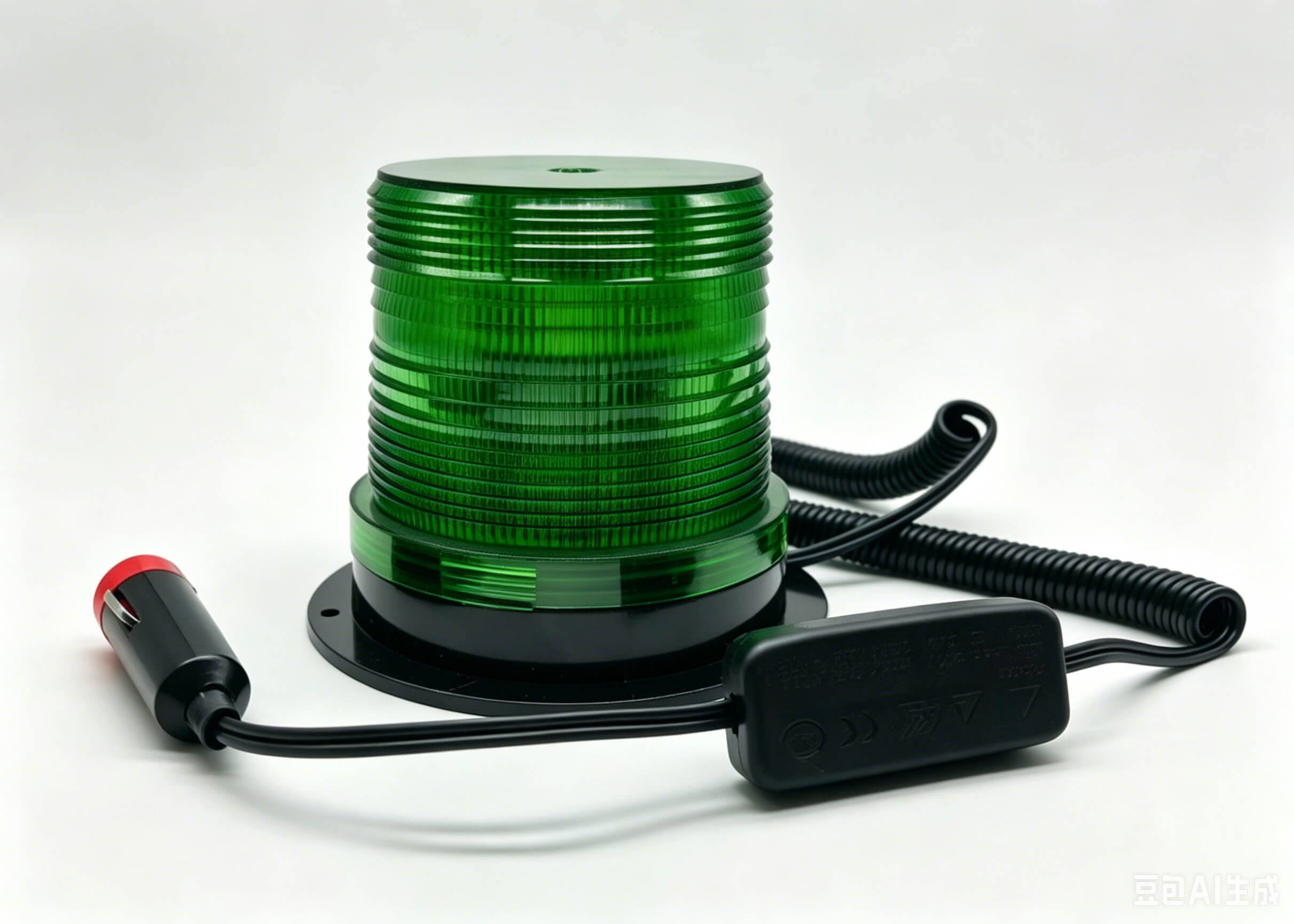 RD-205-30B Green LED Beacon Lights Magnetic With Strobe Rotation Mode