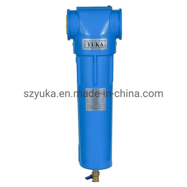 Cyclinder Stainless Steel And Doule Support Aluminum Compressed Air Filter for Industrial Element Serve Life 4000-6000 Hours