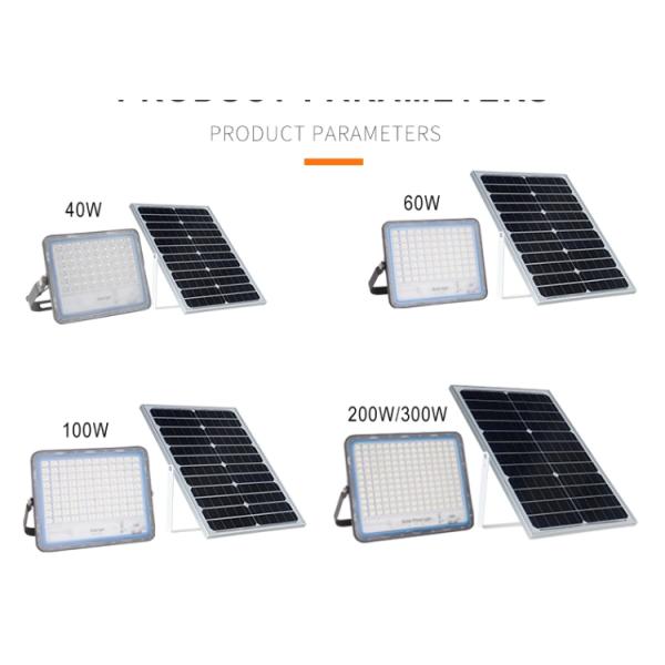SMD IP65 200W Solar Powered Motion Flood Lights Outdoor