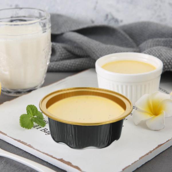 Metal Baking Molds 100pcs Mini Cake Pans With Lids Aluminum Foil Ramekin Mold Baking Cups For Individual Cake