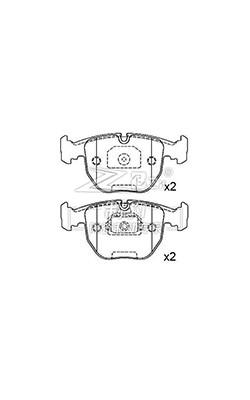 34116761252 Bmw X5 Modo de travagem dianteiro BMW X5/740 D681