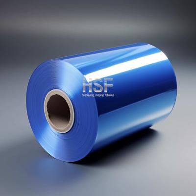 Película de liberação MOPP azul opaco de 80 μm, para embalagens alimentares, laminação, etiquetas de fitas, aplicações industriais,