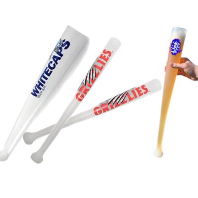 Frosted Plastic Baseball Bat Beer Cup Original Baseball Bat Shaped