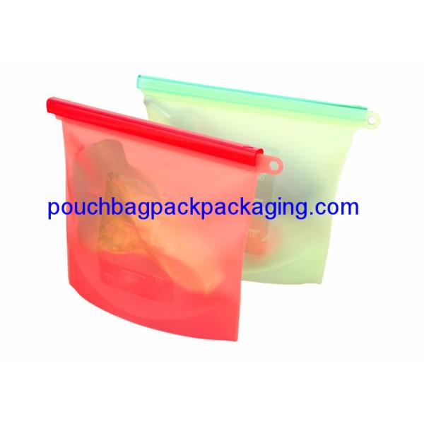 Reusable silicon bag, Vacuum Freezer pouch, Fresh Fridge Food Preservation Silicone Bag for food storage