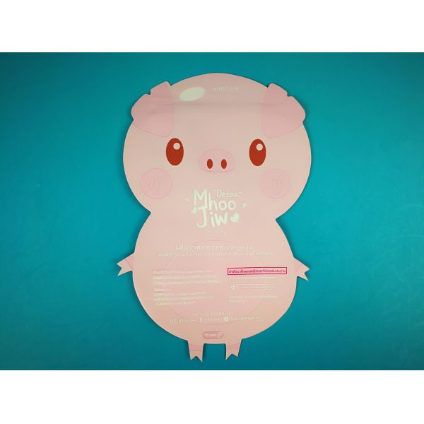 Adorable Pig Shape Party Wedding Candy Treat Bags with Handle Recyclable Plastic Zipper Top Customized Snacks Pouch
