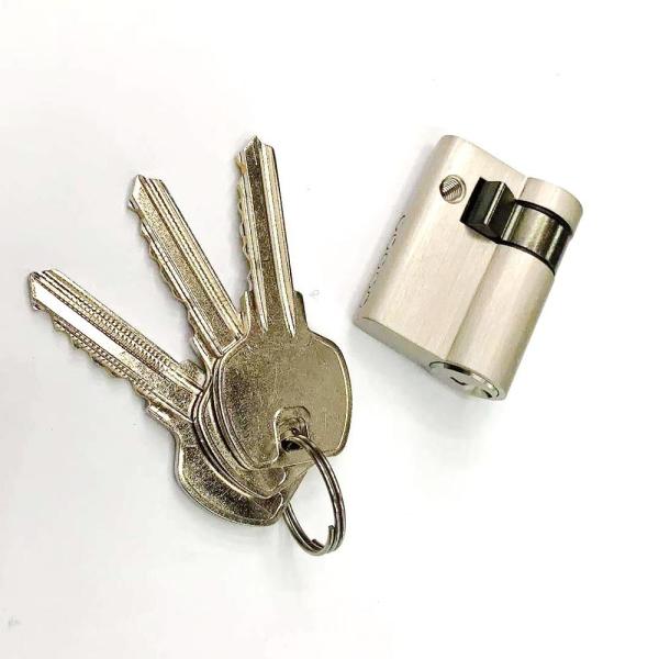 Латунный половинный замок цилиндра евро, двойной замок цилиндра 32.8×16.8×9.8Mm евро