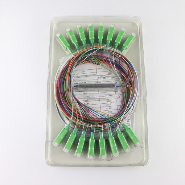Divisor ótico Singlemode de 1x16 Gpon, tubo de aço do divisor 900um do Plc da montagem em rack mini