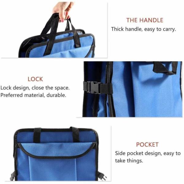 Car Trunk Organizer with Cooler Bag for Hot/Cold Food While Traveling Shopping Camping, Collapsible Auto Trunk Storage
