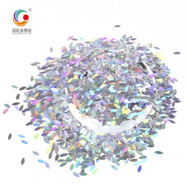 2.5mm Sliver Laser Holographic Chunky Glitter Powder For Craft Birthday Party Decoration