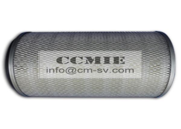 Engineering Machinery Compress Air Filter Parts , Aluminum Alloys Frame Cartridge Air Filter