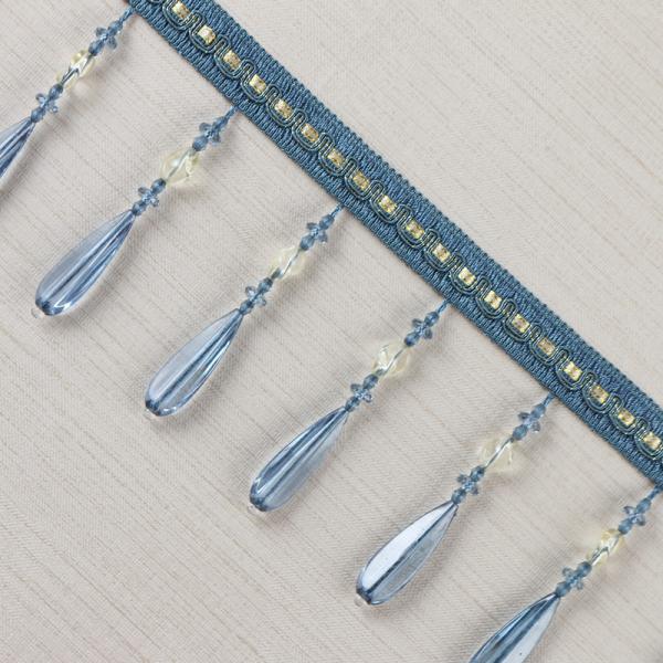 Handmade fashionable chain beads lace tassels fringes for curtain/sofa/pillow decoration
