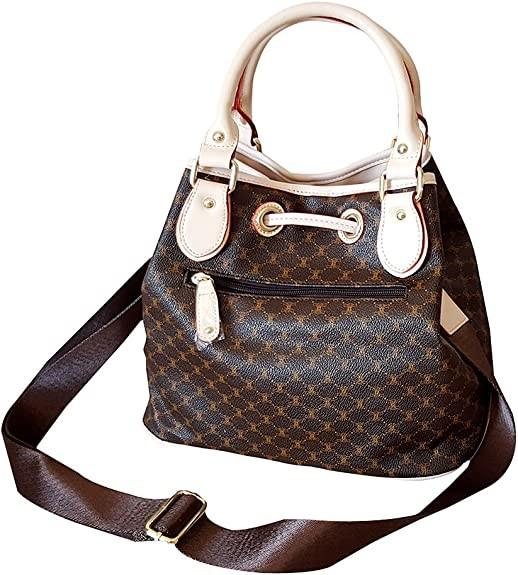 Leather Accents Twist Lock Luxury Brand Handbags For Neverfull GM MM