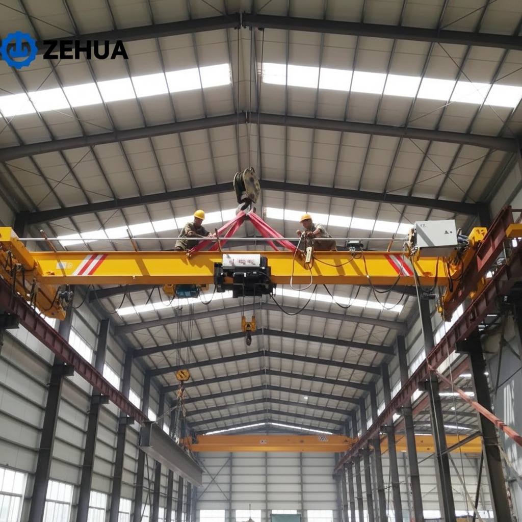 High Technique European Style Single Beam Overhead Crane 1ton 2ton 3ton 5ton Light Duty Low Headroom Crane