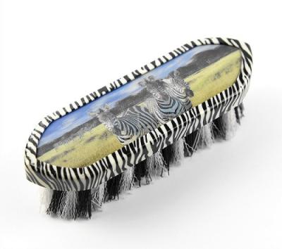 10*5 cm Horse Grooming Brushes With Sharp Ends And Stereogram Pattern