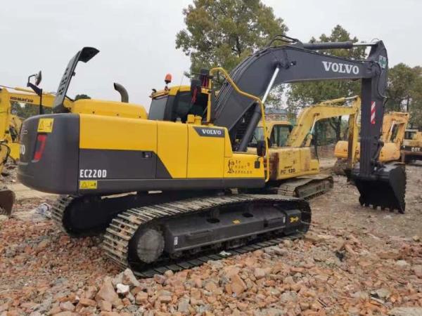 Used Crawler VOLVO EC220D Excavator with 0.8–1.8 m3 Bucket Capacity