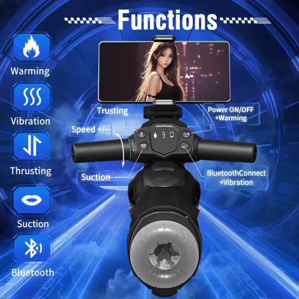 Male Masturbator Thrusting Telescopic for Men bluetooth connect phone control male toys Sucking