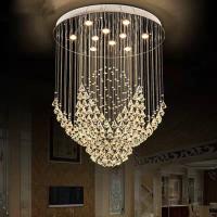 Altura 1000mm de AC265V Crystal Pendant Ceiling Light E14