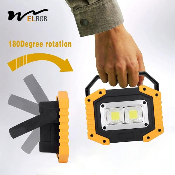 30W 1500LM Recarregável Portátil Luz de Inundação Luz de Trabalho Exterior Para Camping