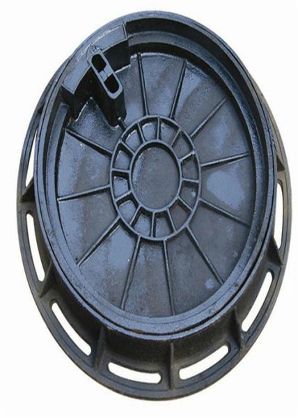 EN124 Cast Iron Round Drain Cover Black Color Surface Finised Anti Frozen