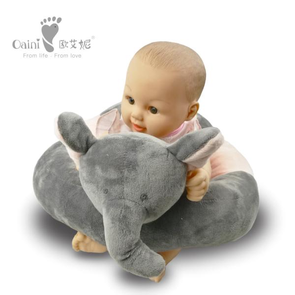 Заполненное кресло для отдыха слона стула 53cm Loveable младенца сидя черное