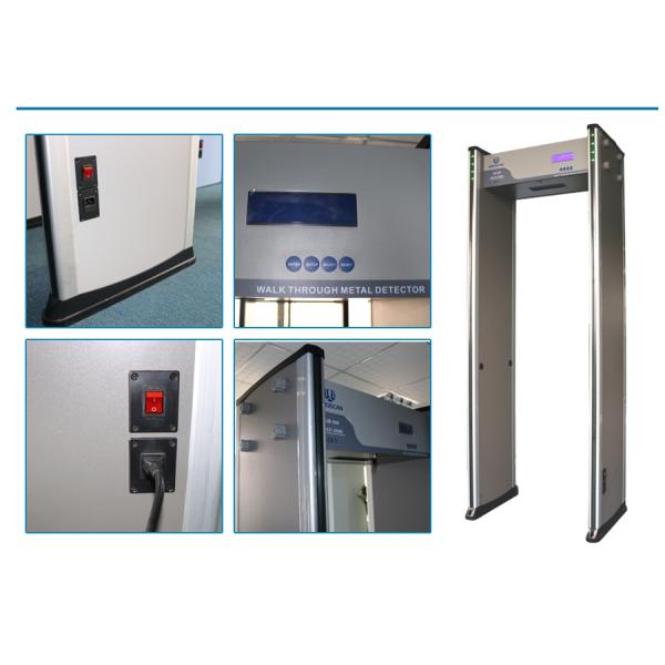 Full Body Scanner Airport Security Walk Through Door Frame Metal Detector Gate Custom 6/12/18 Zones Easy Assembly