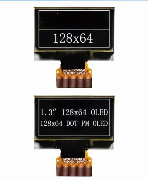 128*64 1.3 Inch OLED Display PMOLED Display Monochrome SSD1306 Driver