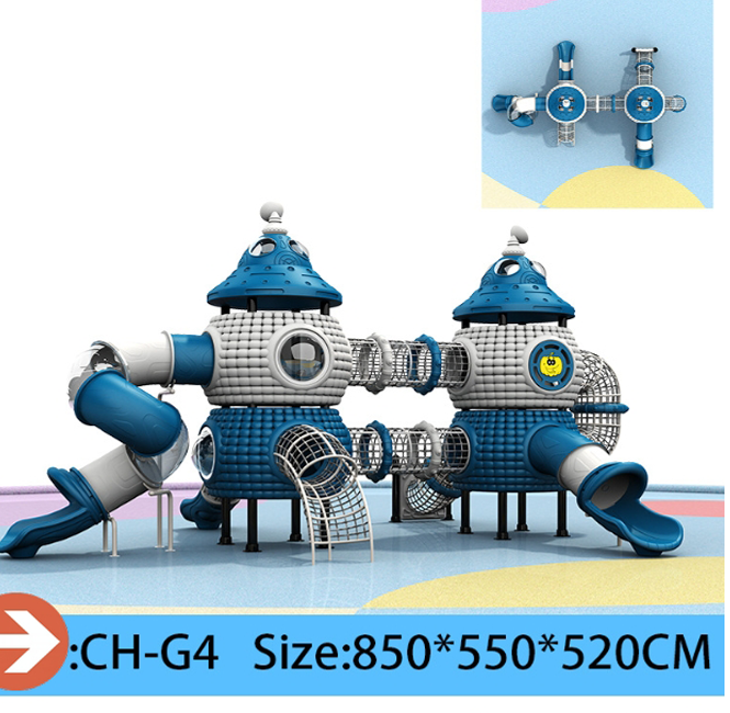 Pumpkin  Robot Theme Large Outdoor Playground Slide  Custom Plastic Combination Slides Climbing Tunnels Adventure Tubes for Parks Kindergartens  Resorts