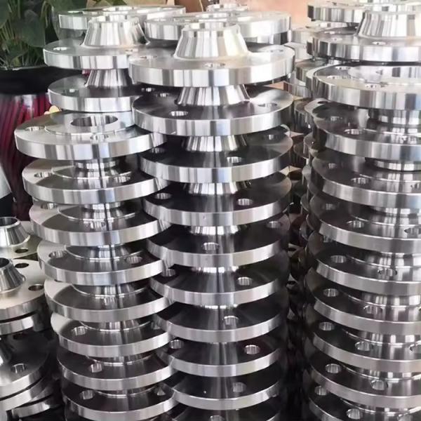 NXF Direct 2205 Duplex Stainless Steel Flange per ASTM/ASME A240 UNS S32205/S31803 Silver 1/2' 48' OEM Customizable Forged