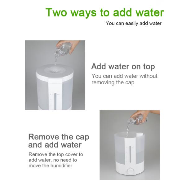 Польза домочадца увлажнителя большой емкости BCSI 1.7MHZ 2L ультразвуковая