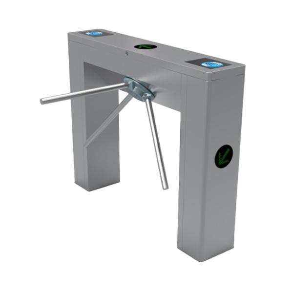 304 Stainless Steel Tripod Turnstile Gate with RFID Control System and 510mm Arm Length for Secure Pedestrian Access