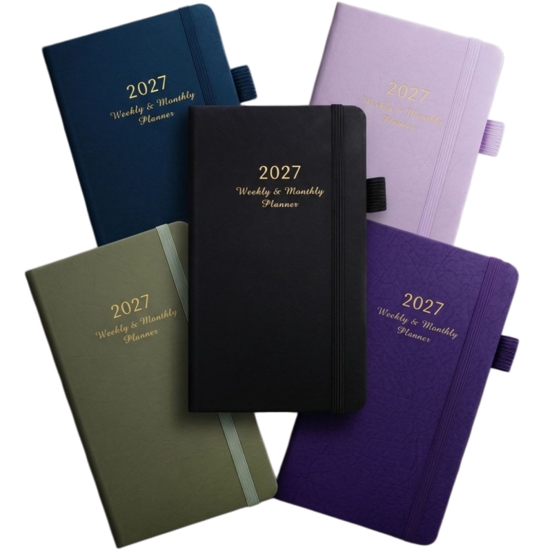 Mini Portable Yearly Daily Weekly Monthly Planners Notebook CMYK Printing Customizable