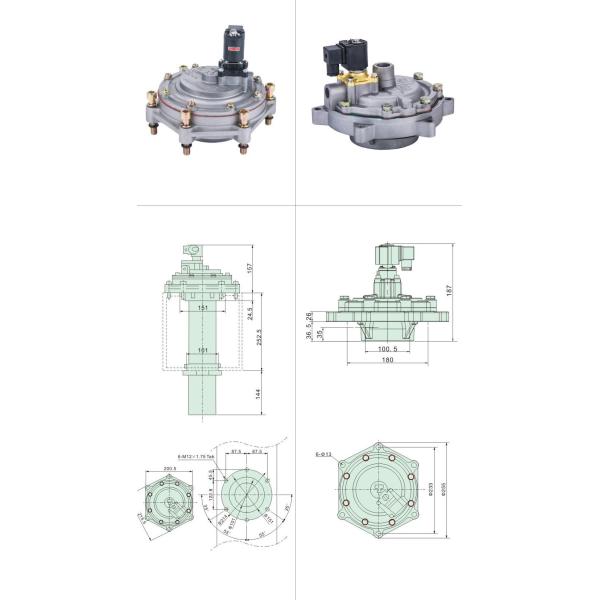 Sanmin Pneumatic Solenoid Valve Air Dust System Baghouse Air Filter Valve DH-Y-76S