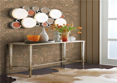 Durable American Style Wallpaper , Floral Print Wallpaper For Interior Walls