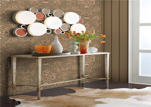 Durable American Style Wallpaper , Floral Print Wallpaper For Interior Walls