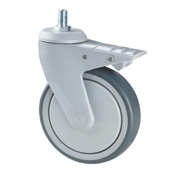 4 Inch Hospital Bed Stem Caster Wheels For Medical Equipment Trolley