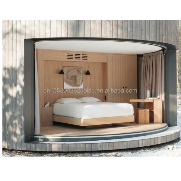 Casa de contenedores de acero ligero con un baño, una cocina y ventanas de aleación de aluminio