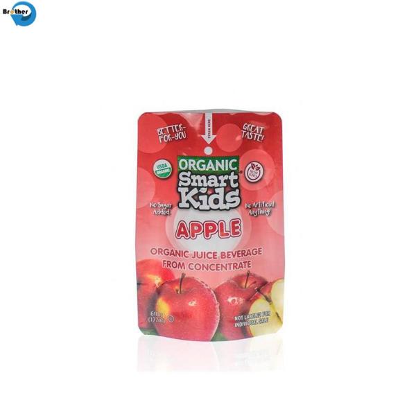 Customized Cheese Milk Flexible Plastic Water Bags Colorful Printing Spout Packaging