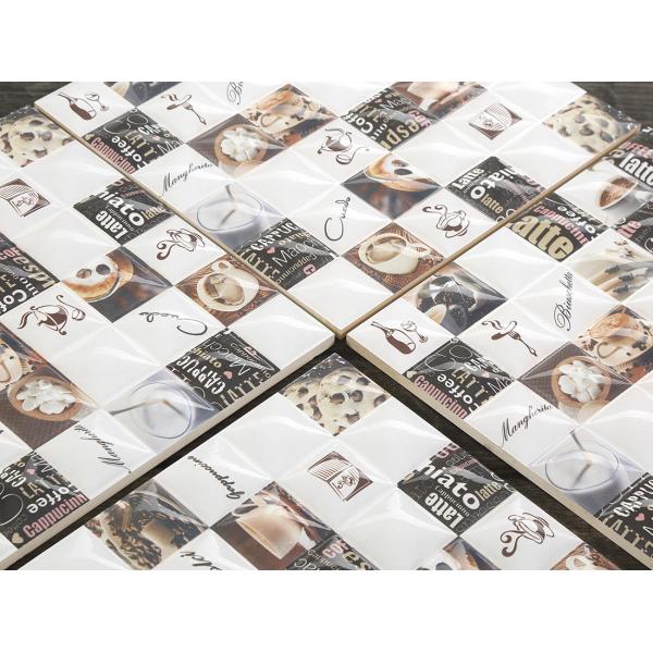 Антибактериальные 300х300мм керамические деревенские плитки для гостиной и прочные белые и коричневые плитки для столовой