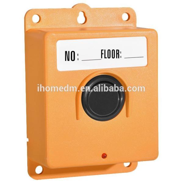 Transmisor de botón de llamada de color azul/naranja para obras de construcción
