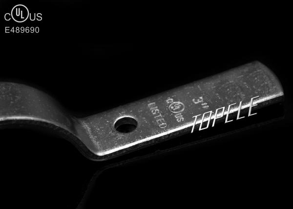 Grampos de tubos de aço galvanizados para suspensão de estruturas de aço, tipo TPRC