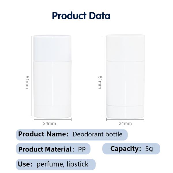 Мини портативная бутылка пластиковой упаковки дезодоранта 5g и 6g