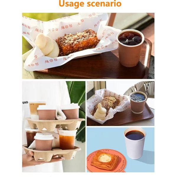 Disposable eco-friendly recyclable paper cup wholesale customized logo 8oz double-layer coffee cup