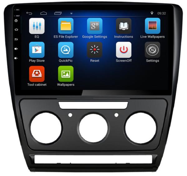 Ouchuangbo car gps head unit stereo android 8.1 for Skoda Octavia 2010-2013 manual support USB SWC wifi AUX radio