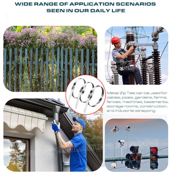 316, 304 Steel Cable Tie Wrap