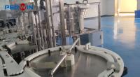 Máquina de sellado de frascos controlada por PLC para la línea de llenado de frascos en farmacia