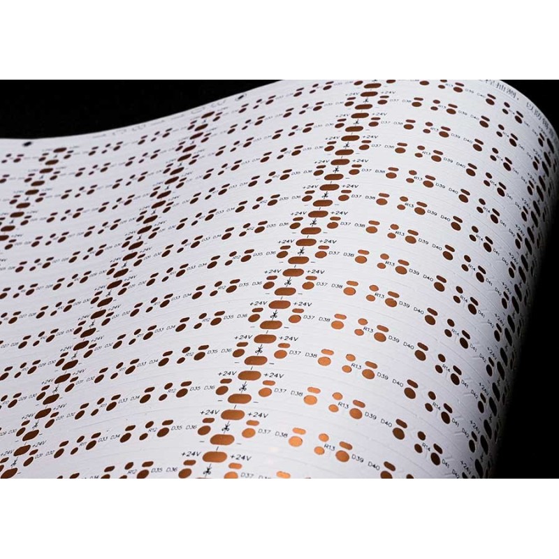Printed Circuit Board Assembly Flexible LED Strip Circuit Board 2835-60LEDS/PCS 24V Double-Sided Board FPCB for LED Lighting