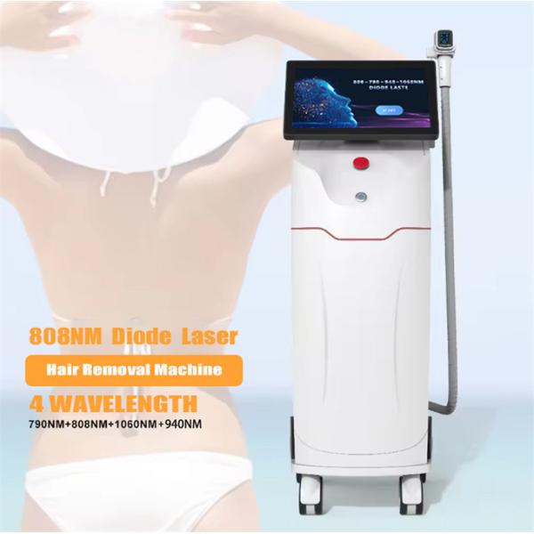 Máquina láser de diodo 808nm de pantalla táctil de 15,6 pulgadas sin dolor para la depilación de la piel